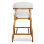 Heizer 65cm Walnut Bar Stool - Coastal Beige Bar Stool MYI-Core