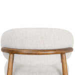 Heizer 65cm Walnut Bar Stool - Coastal Beige Bar Stool MYI-Core