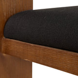 Ex Display - Miles Brown ELM Barstool - Black Bar Stool LJ-Core