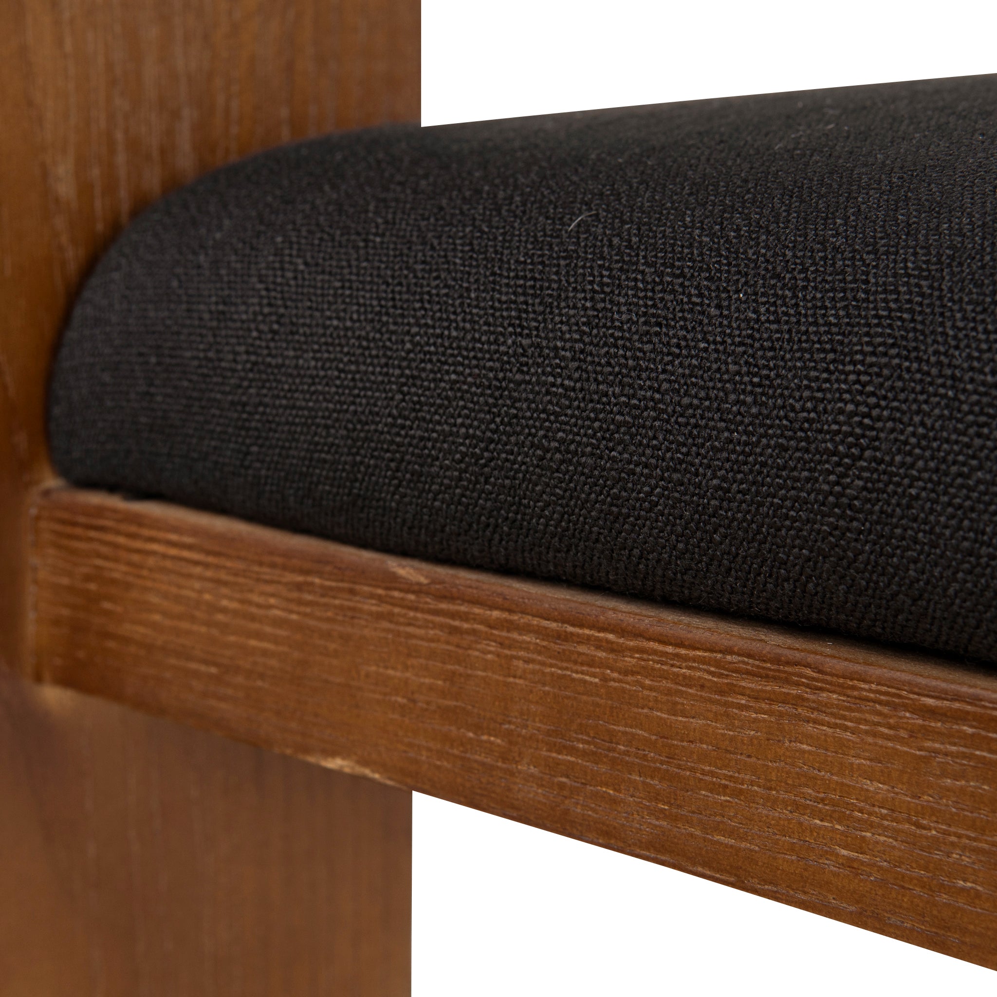 Ex Display - Miles Brown ELM Barstool - Black Bar Stool LJ-Core