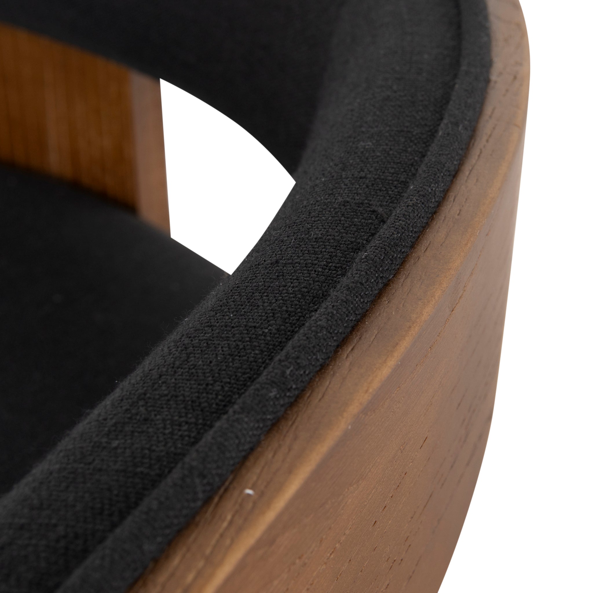 Ex Display - Miles Brown ELM Barstool - Black Bar Stool LJ-Core