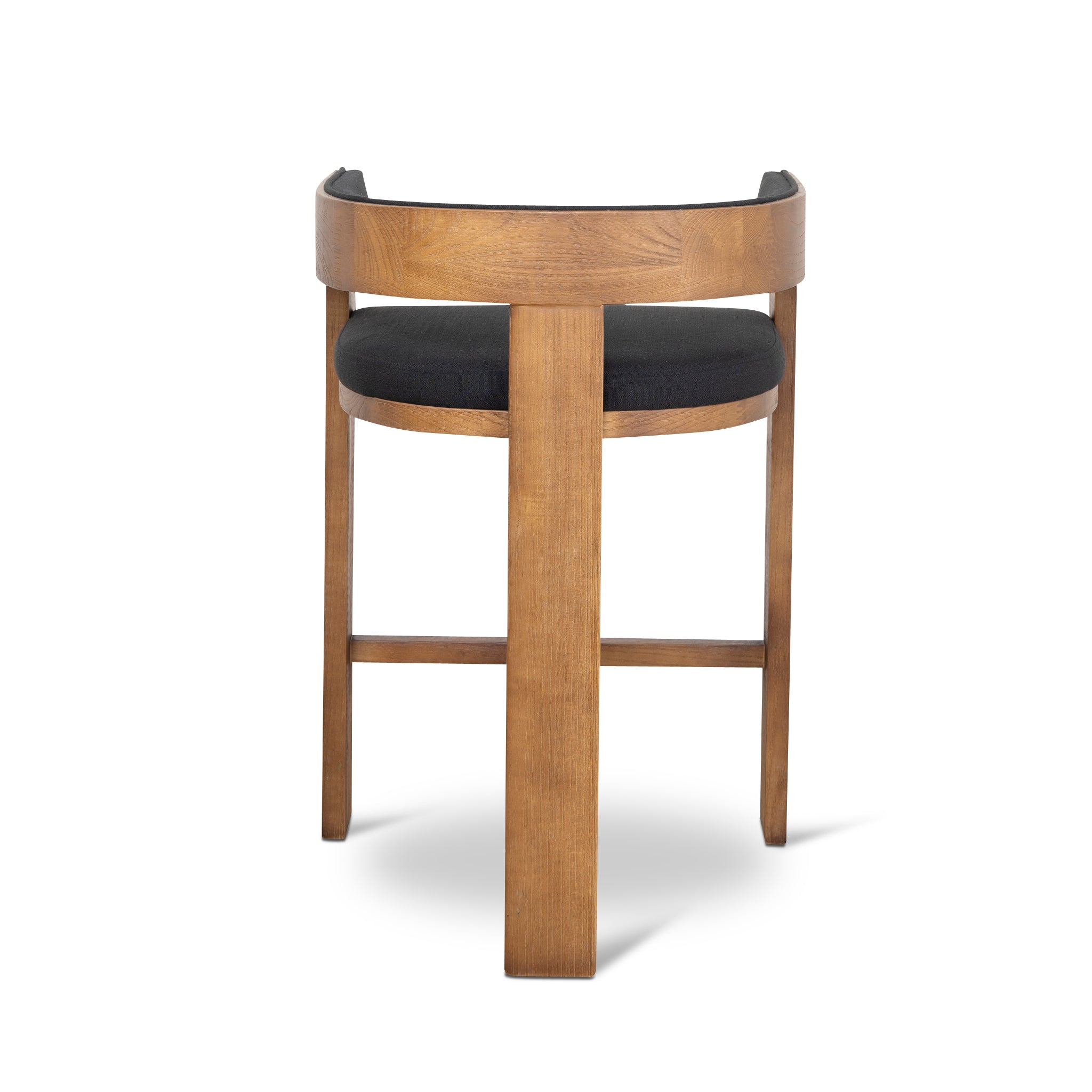 Ex Display - Miles Brown ELM Barstool - Black Bar Stool LJ-Core