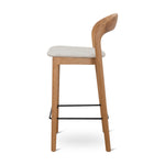 Ex Display - Caspar 65cm Natural Bar Stool - Beige Bar Stool Swady-Core