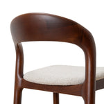 Ex Display - Caspar 65cm Dark Brown Bar Stool - Beige Bar Stool Swady-Core