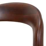 Set of 2 - Caspar 65cm Dark Brown Bar Stool - Beige Bar Stool Swady-Core