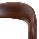 Ex Display - Caspar 65cm Dark Brown Bar Stool - Beige Bar Stool Swady-Core