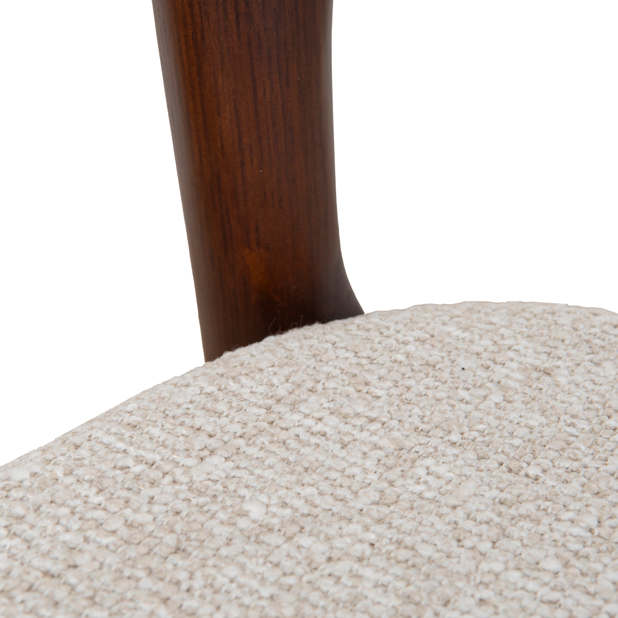 Set of 2 - Caspar 65cm Dark Brown Bar Stool - Beige Bar Stool Swady-Core