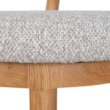 Adir 66cm Natural Bar Stool - Clay Grey Bar Stool LJ-Core