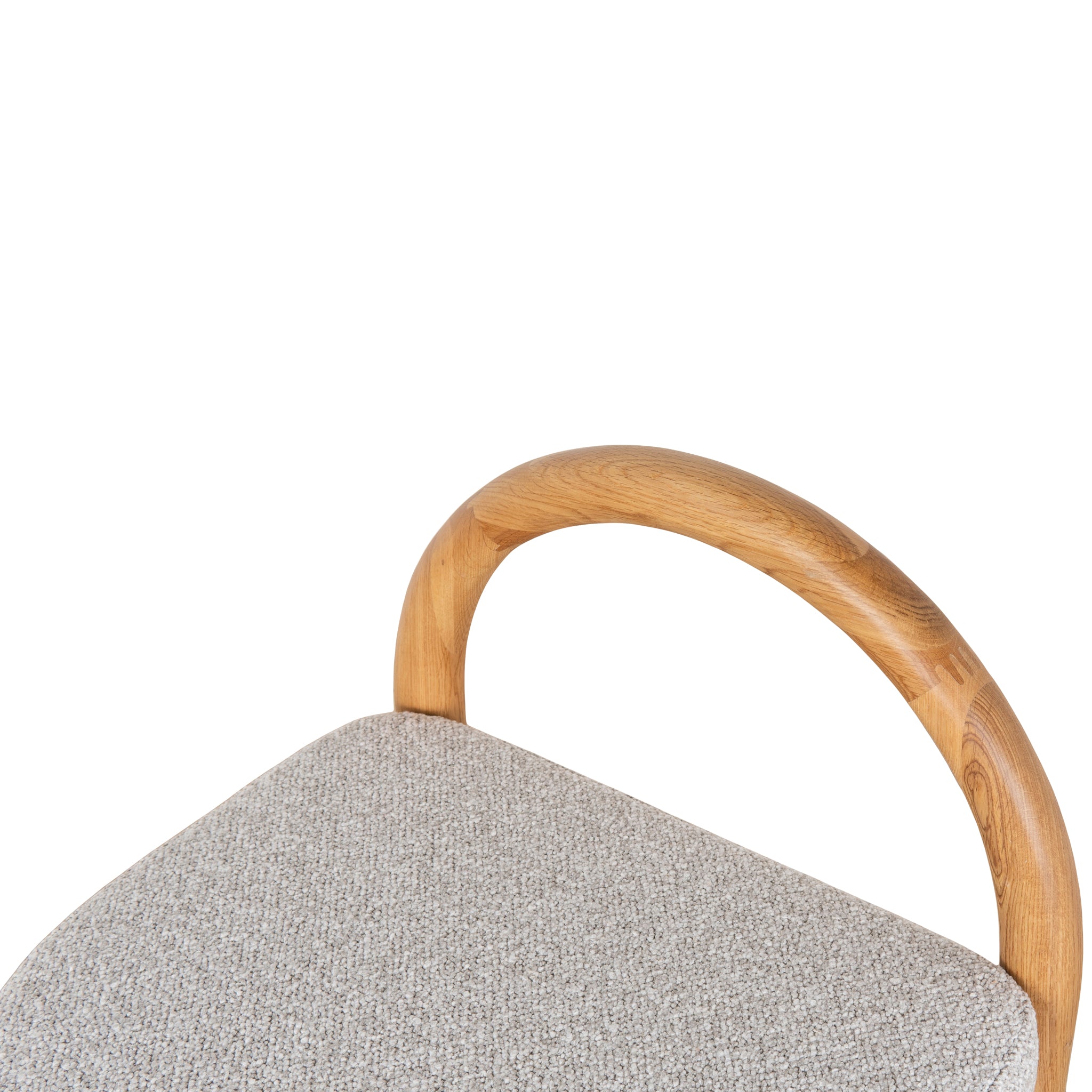 Adir 66cm Natural Bar Stool - Clay Grey Bar Stool LJ-Core