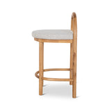 Adir 66cm Natural Bar Stool - Clay Grey Bar Stool LJ-Core