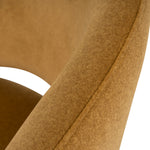 Set of 2 - Rabi Black Bar Stool - Orange Gold Seat Bar Stool Freehold-Core