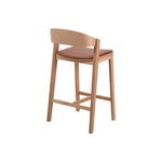 Ex Display - Davis Natural Bar Stool - Brown Seat Bar Stool Swady-Core
