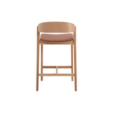 Ex Display - Davis Natural Bar Stool - Brown Seat Bar Stool Swady-Core