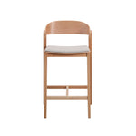 Ex Display - Davis Natural Bar Stool - Grey Seat Bar Stool Swady-Core