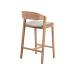 Davis Natural Bar Stool - Grey Seat Bar Stool Swady-Core