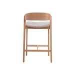 Ex Display - Davis Natural Bar Stool - Grey Seat Bar Stool Swady-Core