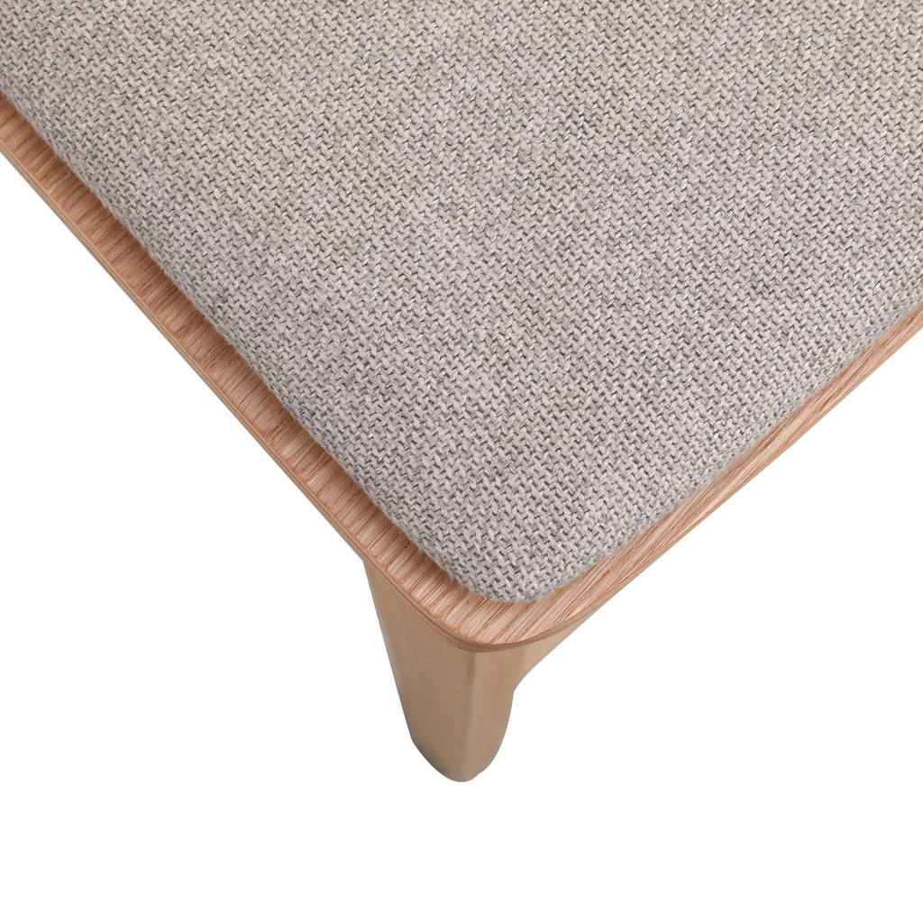 Davis Natural Bar Stool - Grey Seat Bar Stool Swady-Core