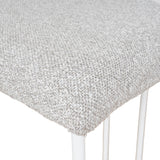 Set of 2 - Galvan 65cm White Bar Stool - Clay Grey Bar Stool Freehold-Core