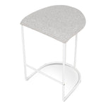 Set of 2 - Galvan 65cm White Bar Stool - Clay Grey Bar Stool Freehold-Core