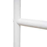 Set of 2 - Galvan 65cm White Bar Stool - Clay Grey Bar Stool Freehold-Core