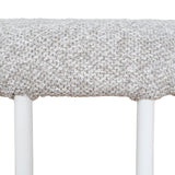 Set of 2 - Galvan 65cm White Bar Stool - Clay Grey Bar Stool Freehold-Core