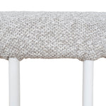 Set of 2 - Galvan 65cm White Bar Stool - Clay Grey Bar Stool Freehold-Core