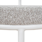 Set of 2 - Karimi 65cm White Bar Stool - Clay Grey Bar Stool Freehold-Core