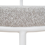 Set of 2 - Karimi 65cm White Bar Stool - Clay Grey Bar Stool Freehold-Core