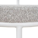 Set of 2 - Karimi 65cm White Bar Stool - Clay Grey Bar Stool Freehold-Core