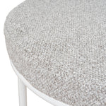 Set of 2 - Karimi 65cm White Bar Stool - Clay Grey Bar Stool Freehold-Core