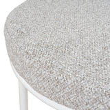 Set of 2 - Karimi 65cm White Bar Stool - Clay Grey Bar Stool Freehold-Core