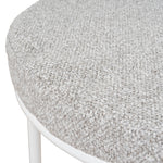 Set of 2 - Karimi 65cm White Bar Stool - Clay Grey Bar Stool Freehold-Core