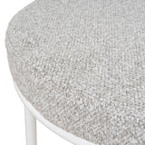 Set of 2 - Karimi 65cm White Bar Stool - Clay Grey Bar Stool Freehold-Core