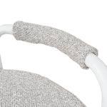 Set of 2 - Karimi 65cm White Bar Stool - Clay Grey Bar Stool Freehold-Core