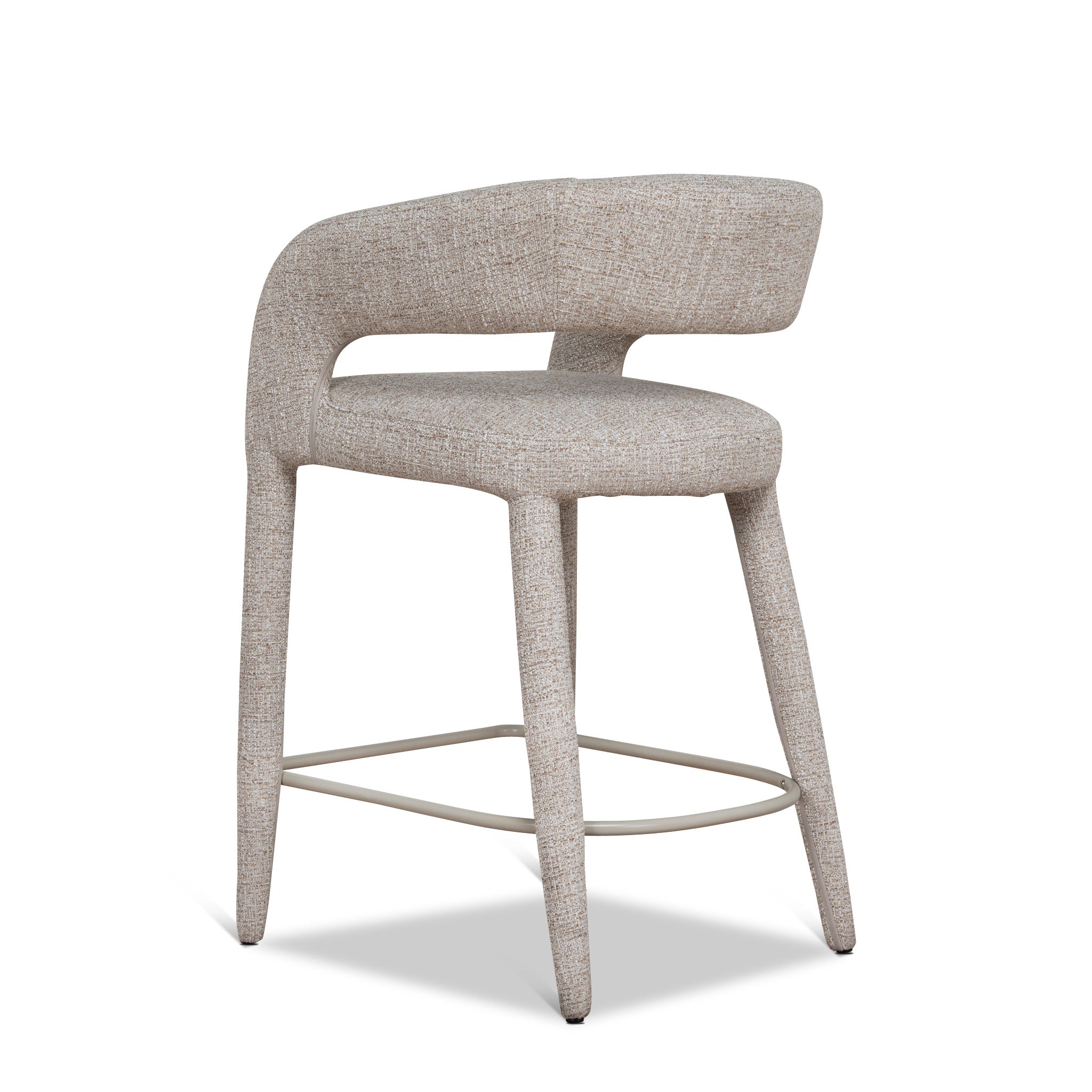 Roni 65cm Bar Stool - Pale Beige Bar Stool Cino-Core
