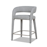 Roni 65cm Bar Stool - Chrome Grey Bar Stool Cino-Core