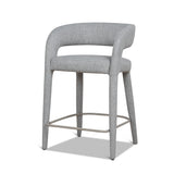 Roni 65cm Bar Stool - Chrome Grey Bar Stool Cino-Core