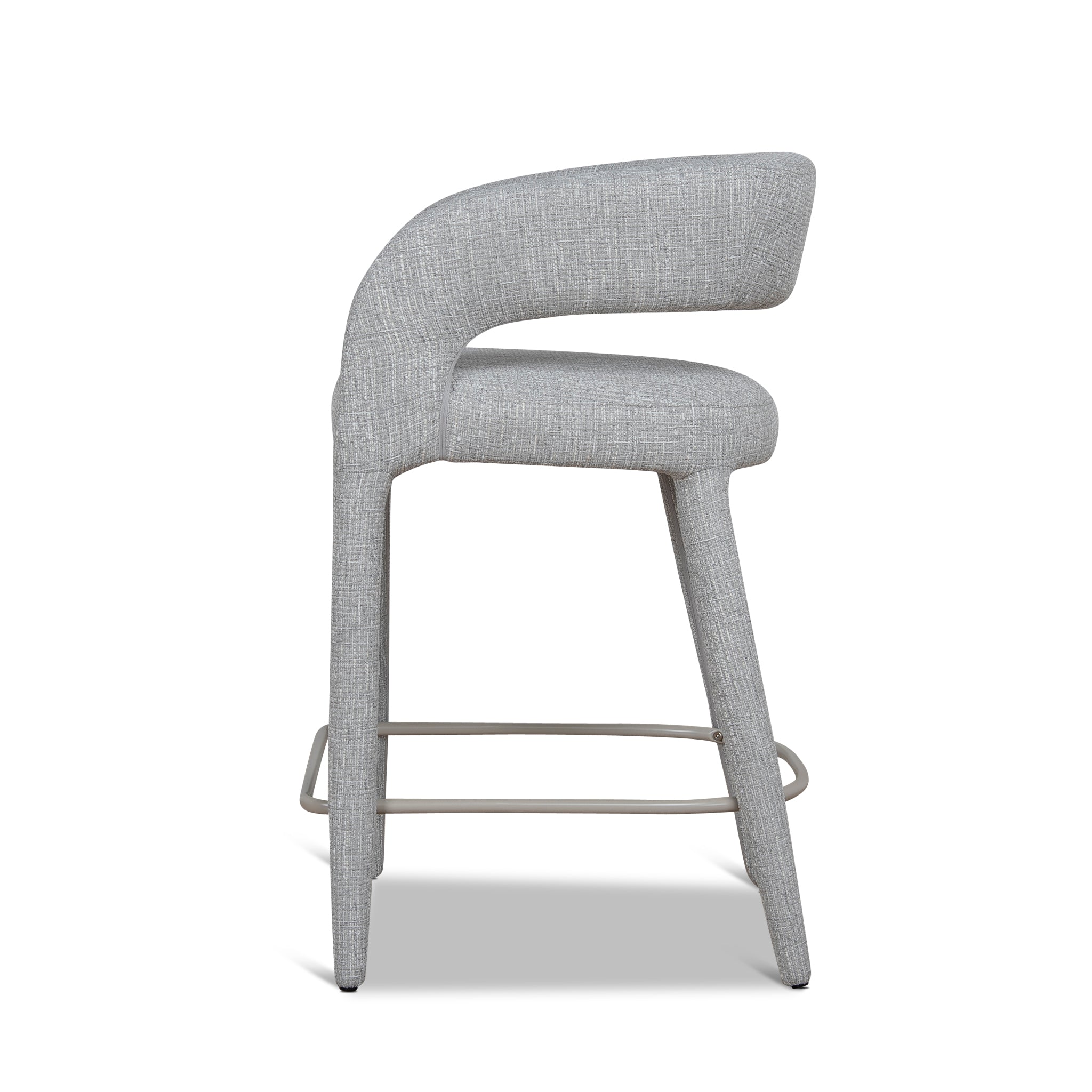 Roni 65cm Bar Stool - Chrome Grey Bar Stool Cino-Core