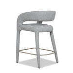 Roni 65cm Bar Stool - Chrome Grey Bar Stool Cino-Core