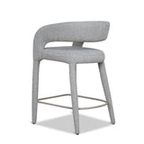Roni 65cm Bar Stool - Chrome Grey Bar Stool Cino-Core