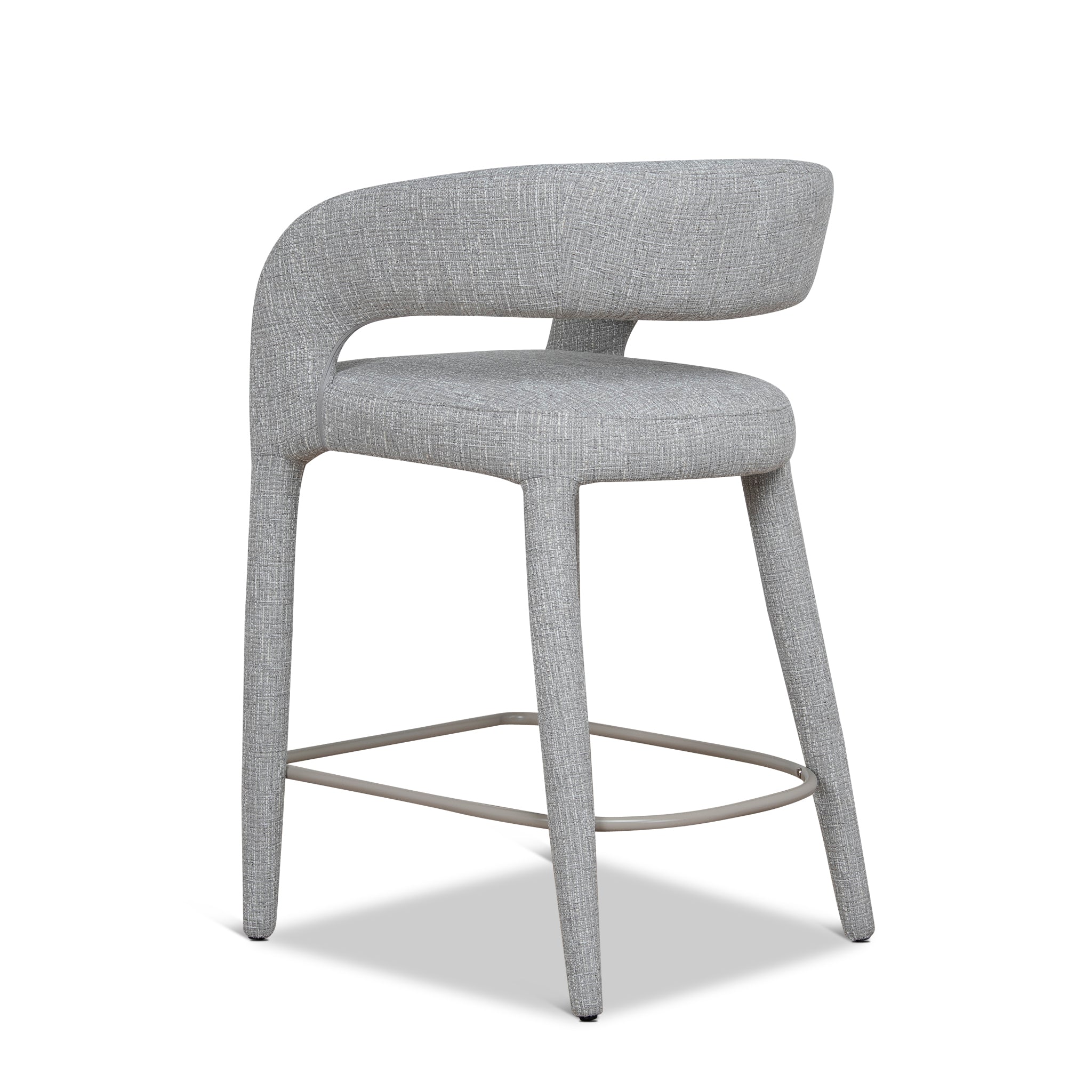 Roni 65cm Bar Stool - Chrome Grey Bar Stool Cino-Core