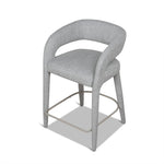 Roni 65cm Bar Stool - Chrome Grey Bar Stool Cino-Core