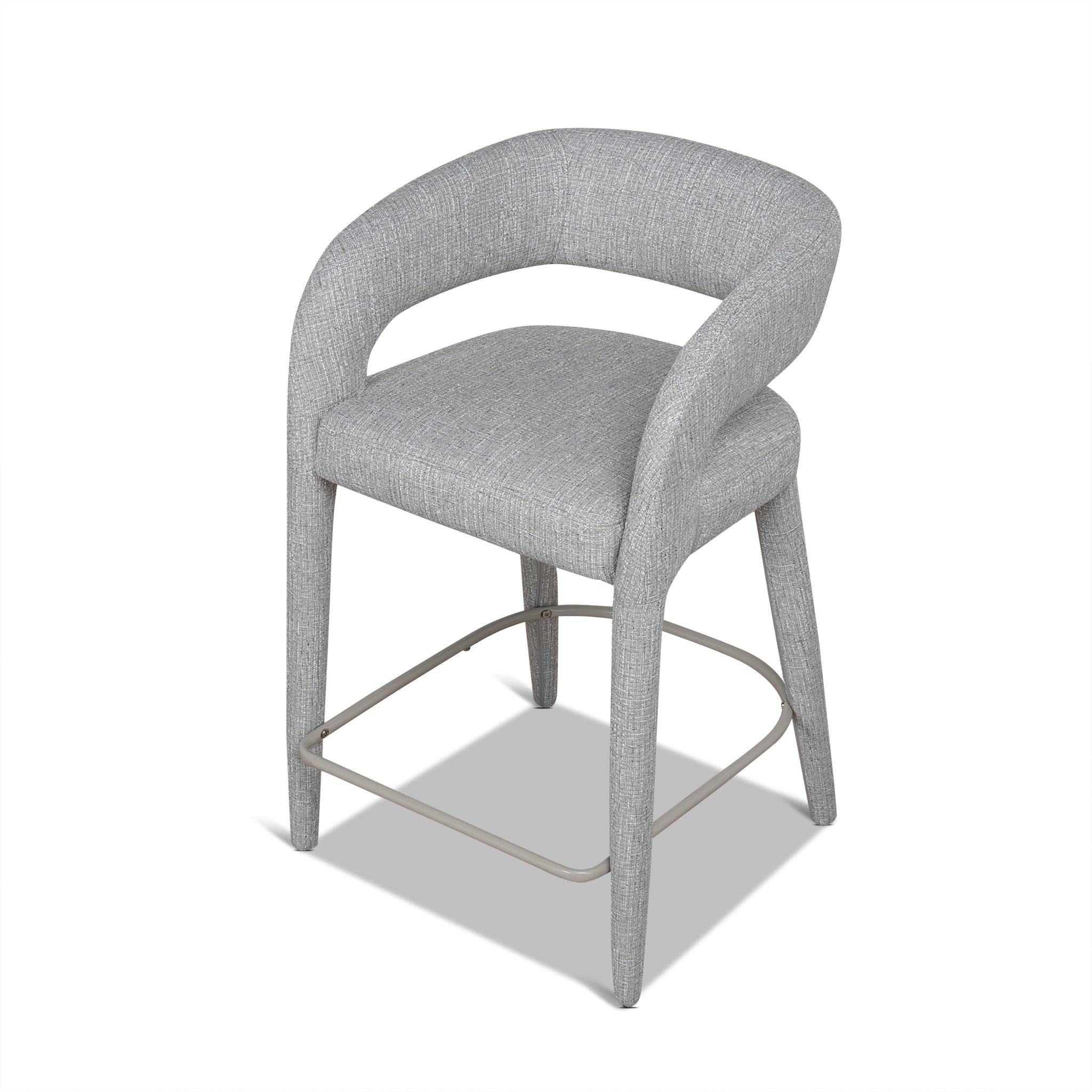 Roni 65cm Bar Stool - Chrome Grey Bar Stool Cino-Core