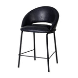 Set of 2 - Harrington Bar Stool - Full Black Bar Stool Freehold-Core