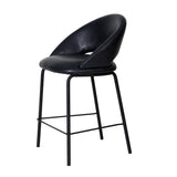 Set of 2 - Harrington Bar Stool - Full Black Bar Stool Freehold-Core