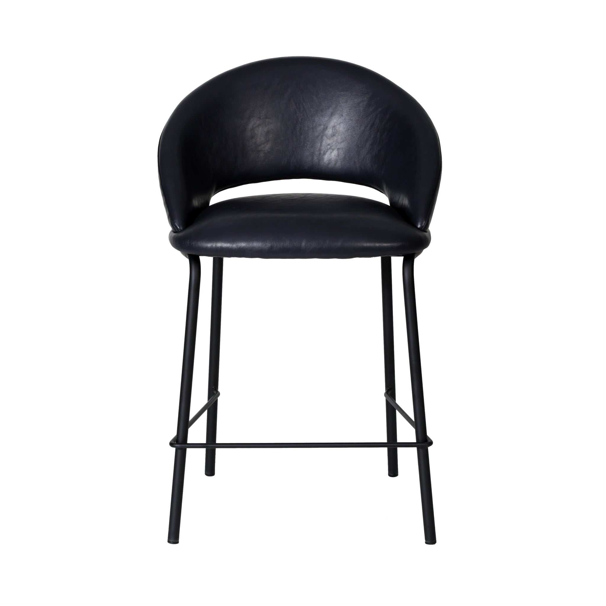 Set of 2 - Harrington Bar Stool - Full Black Bar Stool Freehold-Core