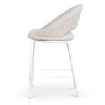 Set of 2 - Harrington White Bar Stool - Pale Beige Bar Stool Freehold-Core