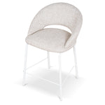 Set of 2 - Harrington White Bar Stool - Pale Beige Bar Stool Freehold-Core