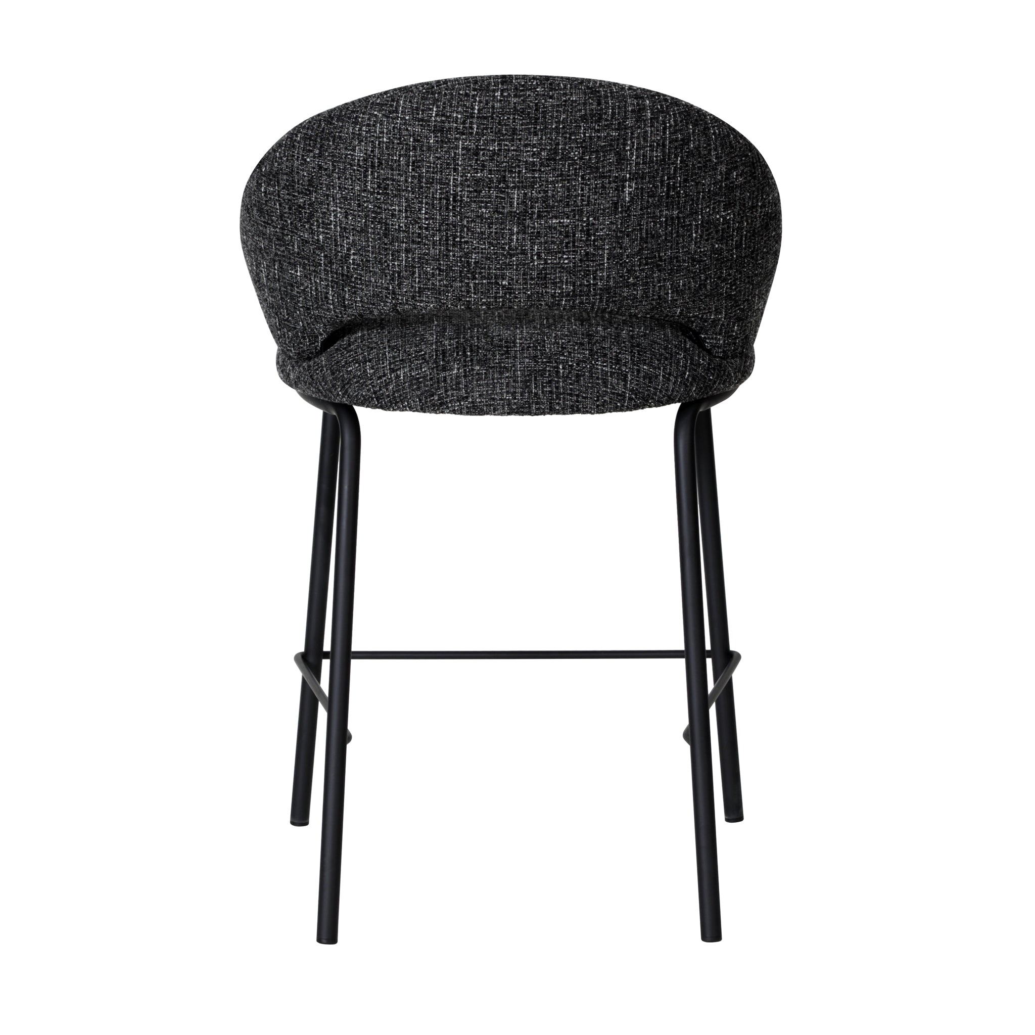 Set of 2 - Harrington Black Bar Stool - Field Charcoal Bar Stool Freehold-Core