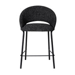 Set of 2 - Harrington Black Bar Stool - Field Charcoal Bar Stool Freehold-Core
